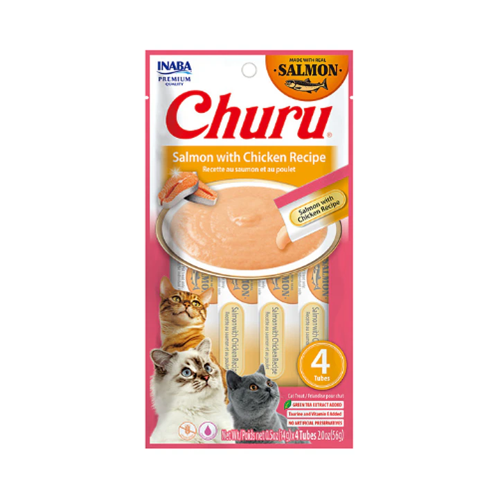 Churu Cat Salmon y Pollo 56 Gr 1