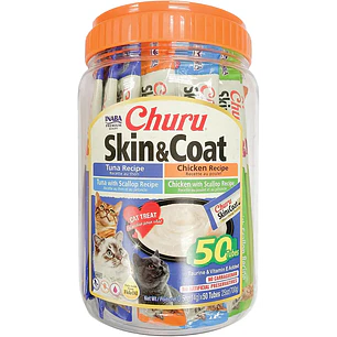 50 tubos de Churu Skin & Coat