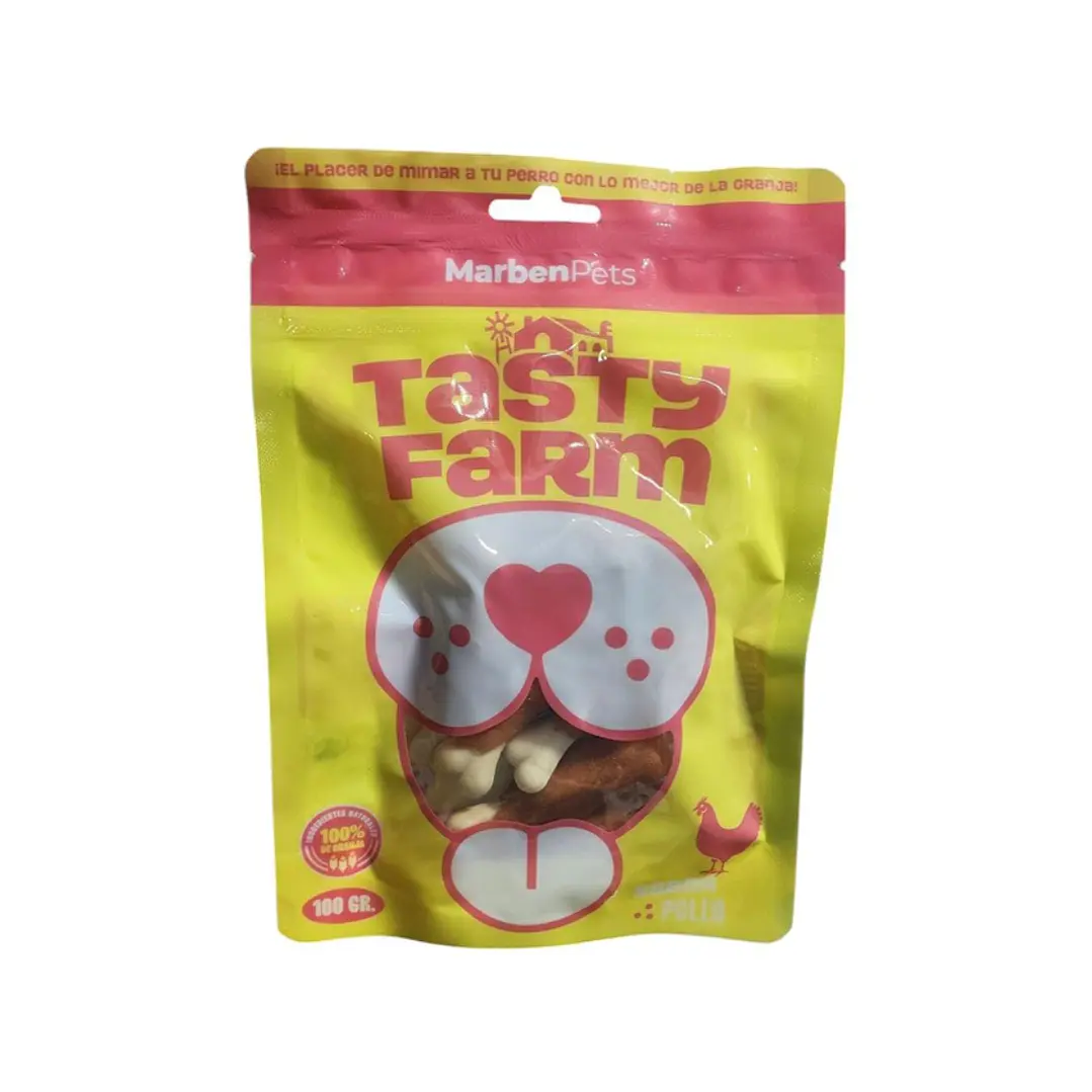 Trutros de Pollo con Hueso de Calcio 100g Tasty Farm 1