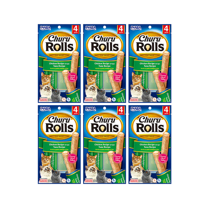 Pack Churu Gato - Rolls Pollo Y Atún X 6 Unidades 2
