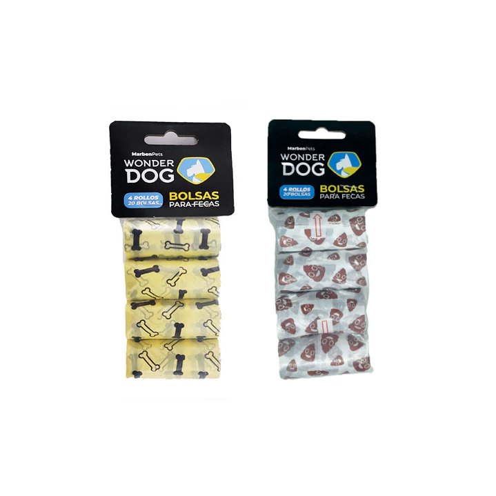 WONDER DOG BOLSAS FECAS DISEÑO 4X20 1