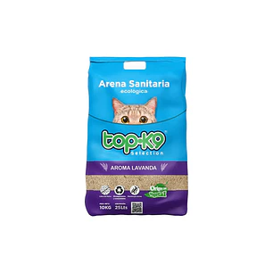 Arena Sanitaria Ecológica Topk9 10 Kg Aroma Lavanda