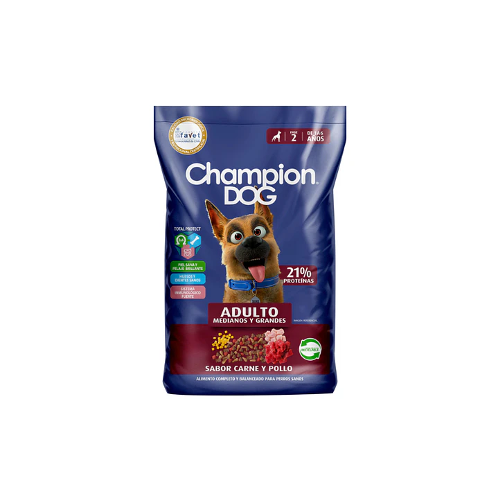 Champion Dog Adultos Medianos y Grandes 18 kg 1