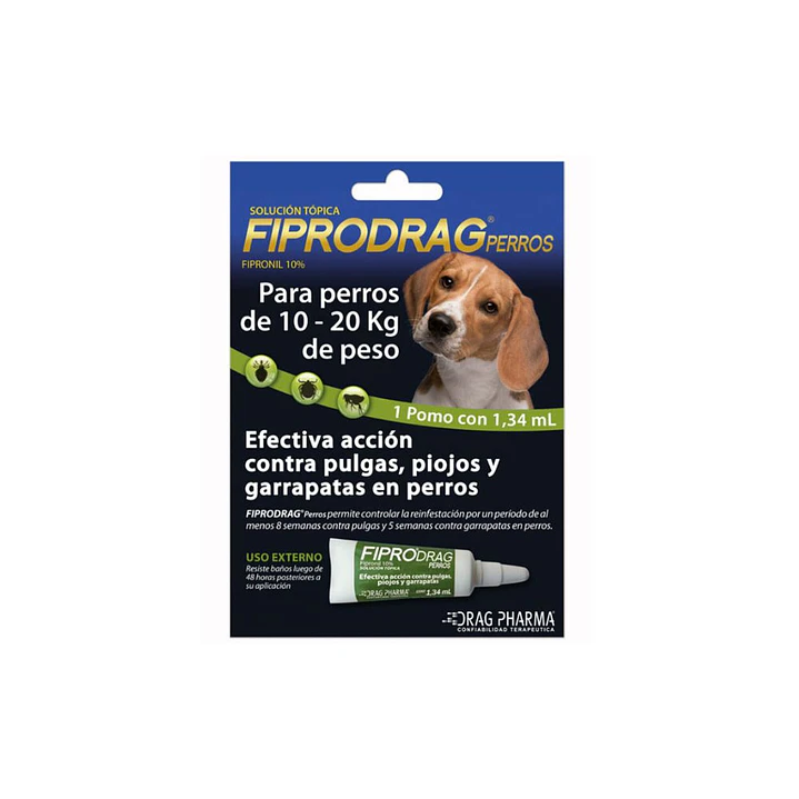 Fiprodrag Pipeta Antiparasitaria para Perros de 10 a 20 kg 1