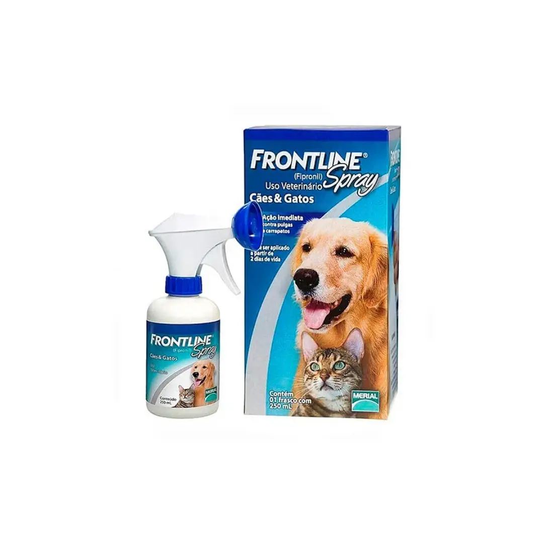 Frontline Spray Antiparasitario Externo Perros Gatos 250ml  1