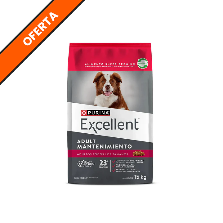 Excellent Mantencion Adulto Mediano/Grande 15 Kg 1