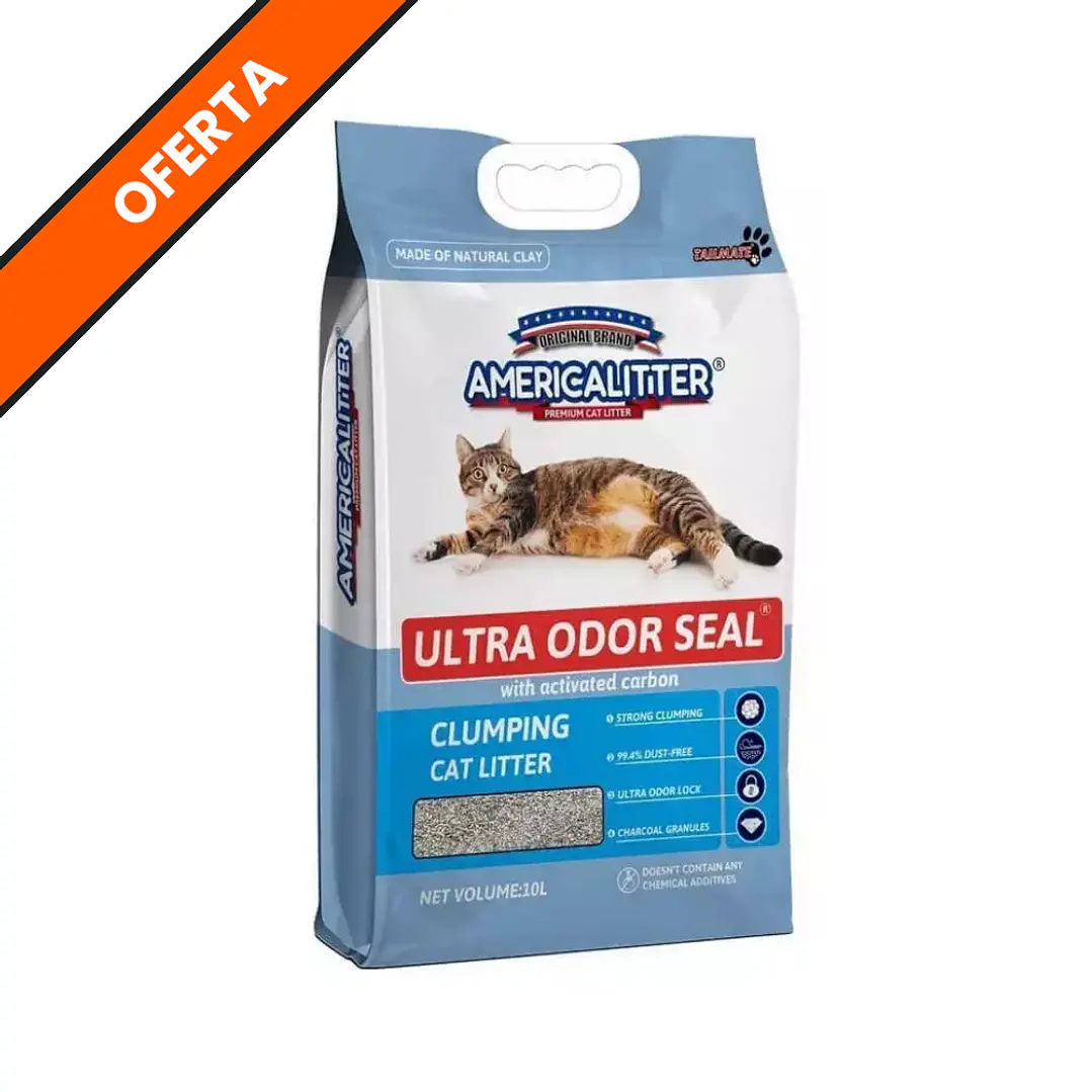 Arena America Litter Ultra Odor Seal Carbón Activado 15kg 1
