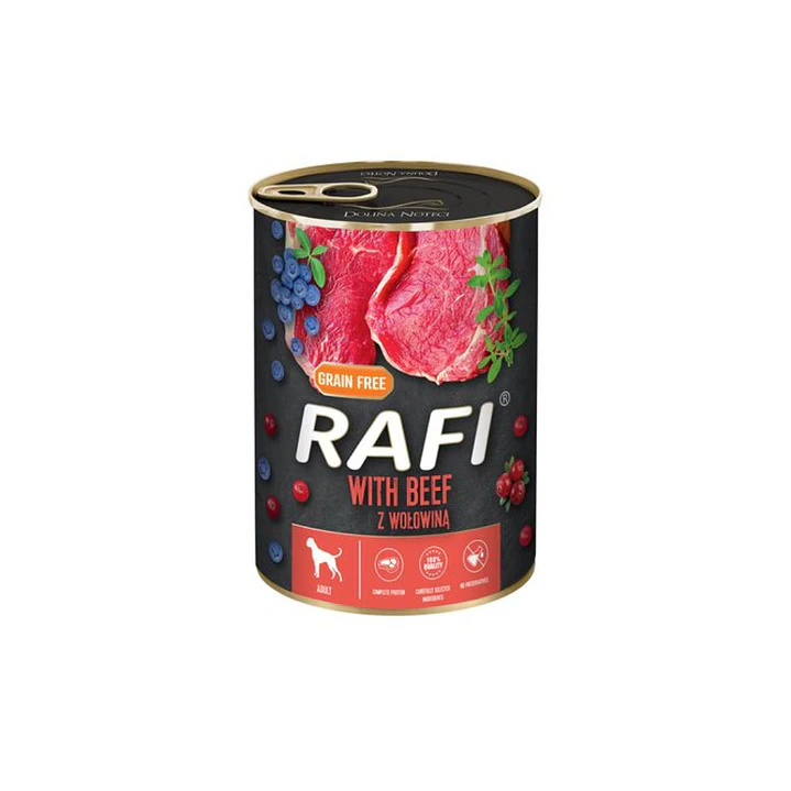 Lata Rafi Perro Adulto Beef Blueberry and Cranberry 800 Gr 1