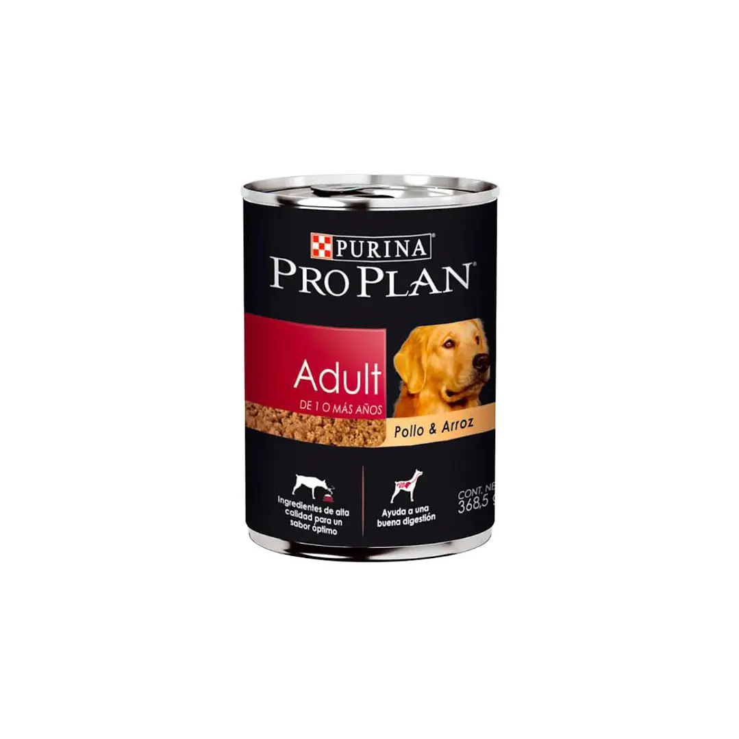  Lata Proplan Perro Adulto Pollo Arroz  368.5 Gr. 1