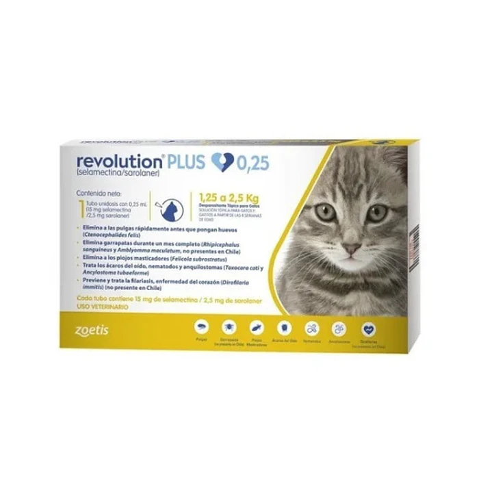 Revolution Plus para Gatos 1,25 a 2,5 kg 1