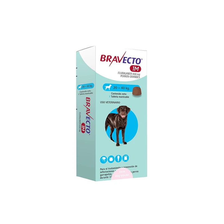 Bravecto Perros 1 Mes 20 a 40 kg 1