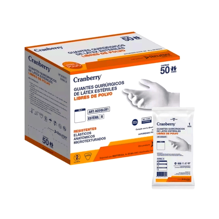 Guantes ESTÉRILES de latex 1