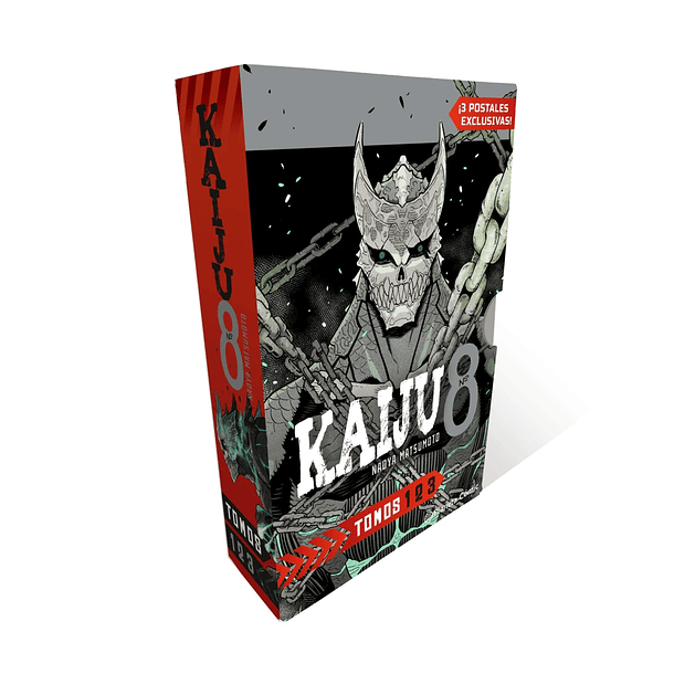 Kaiju N°8 - Shonen Starter Set (1-2-3) - Incluye Cofre y Postales Exclusivas