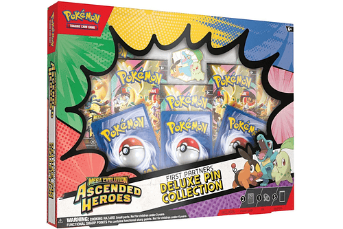 Pokemon TCG Mega Evolution - Ascended Heroes First Partners Deluxe Pin Collection - ENGLISH