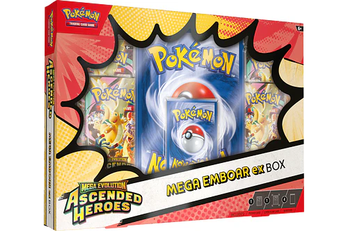 Pokemon TCG Mega Evolution - Ascended Heroes Mega Emboar Ex Box - ENGLISH
