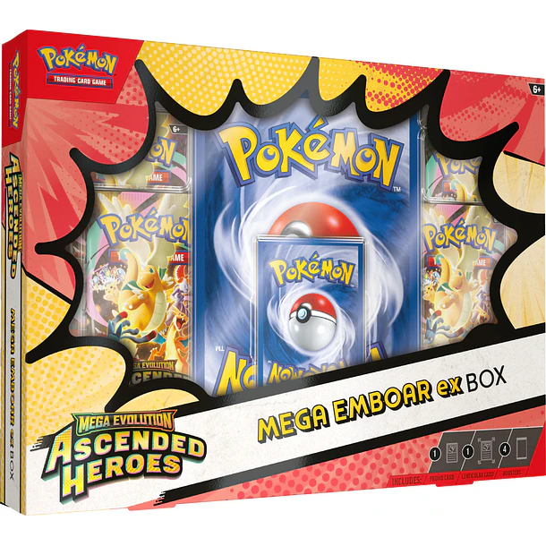 Pokemon TCG Mega Evolution - Ascended Heroes Mega Emboar Ex Box - ENGLISH