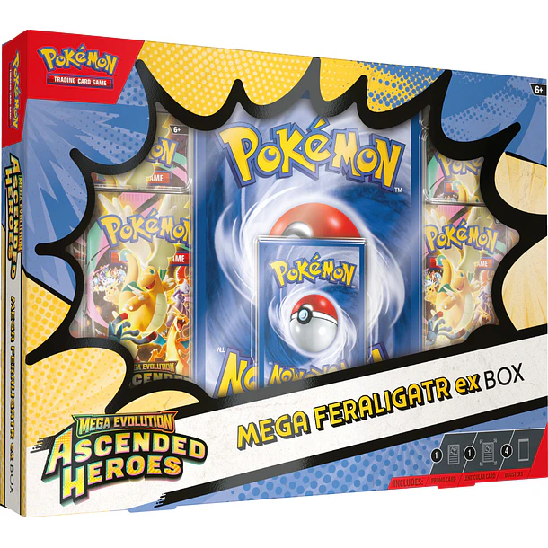 Pokemon TCG Mega Evolution - Ascended Heroes Mega Feraligatr Ex Box - ENGLISH