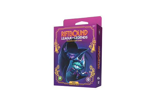 Riftbound Unleashed: Mazo de campeón Vex (Inglés)