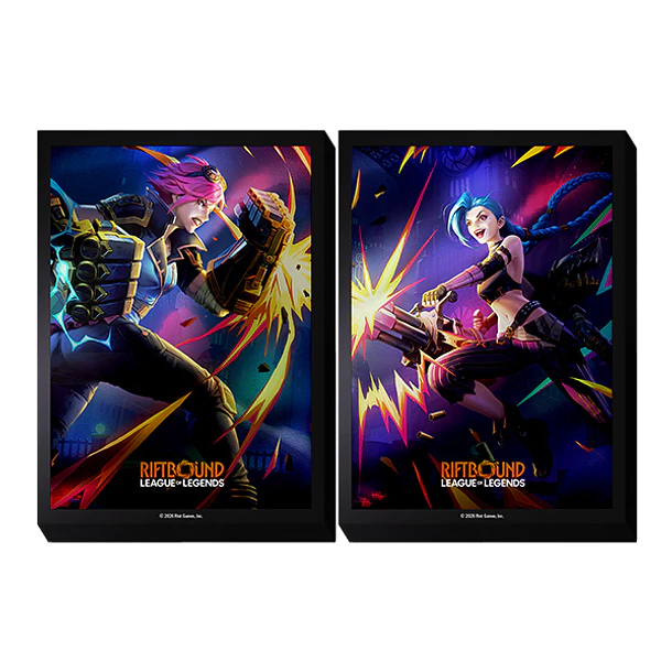 Protectores Riftbound Standard: Vi vs Jinx (2x 50ct)