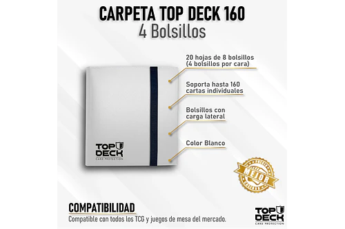 Carpeta 4 Bolsillos - Blanca