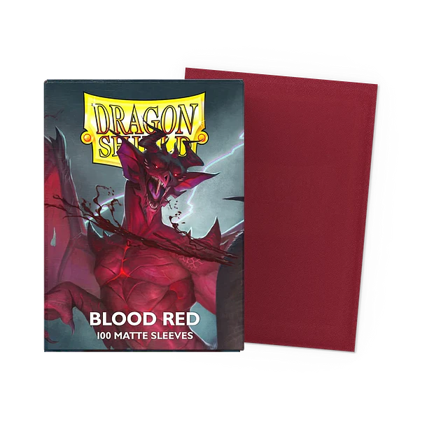 Protectores Standard Matte Dragon Shield - BLOOD RED 