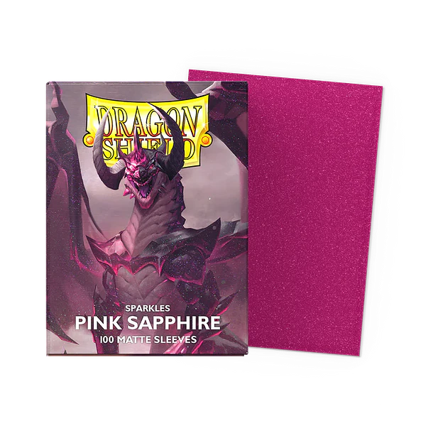Protectores Standard Matte SPARKLES Dragon Shield - PINK SAPHIRE