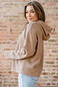 Elodie Textured Drawstring Baggy Hoodie - Miniatura 1