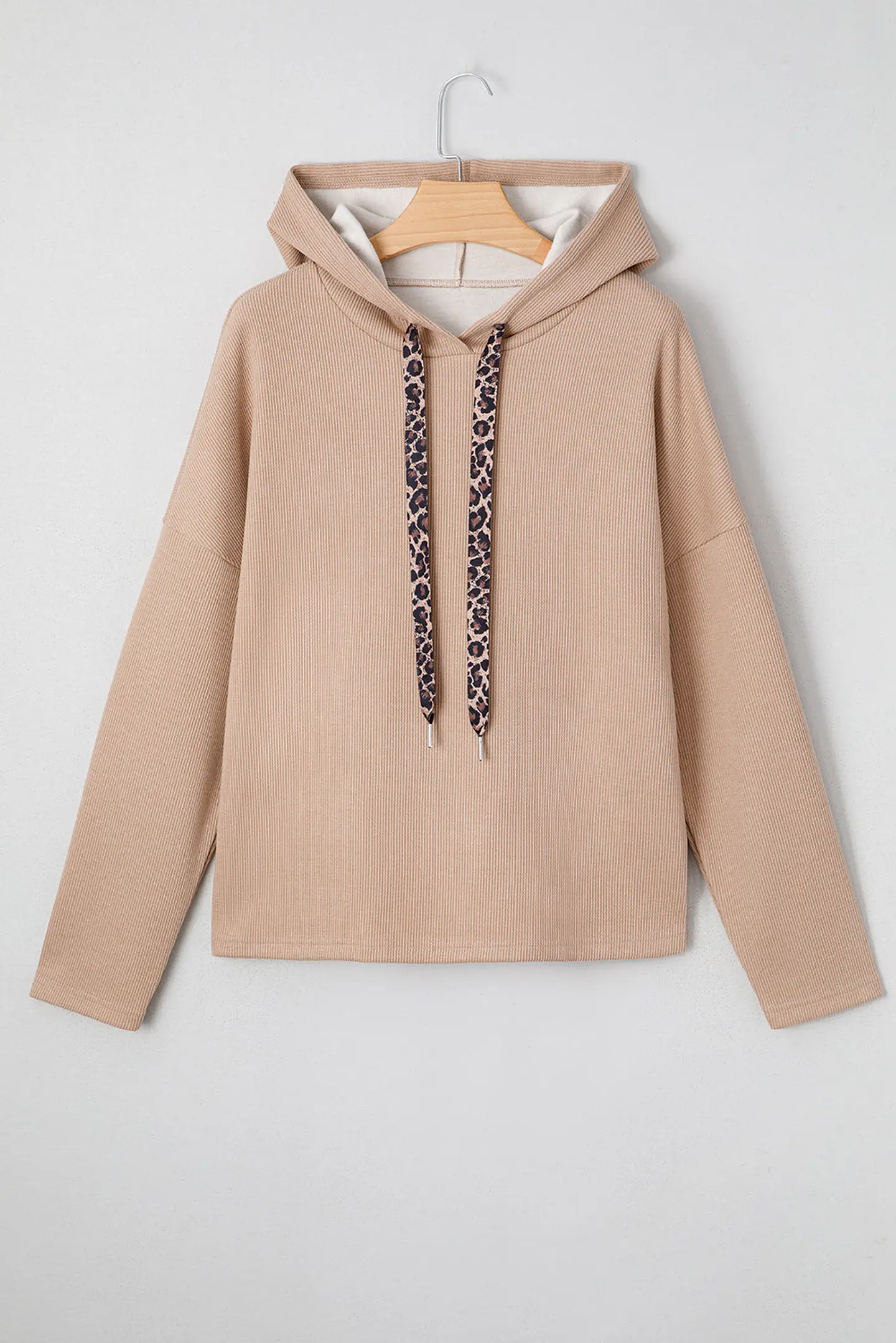 Elodie Textured Drawstring Baggy Hoodie 6
