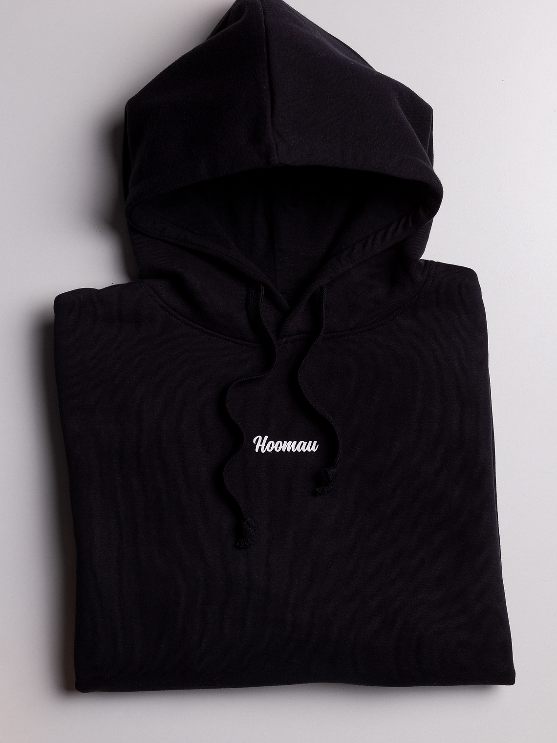 POLERON NEGRO CON GORRO HOOMAU 2