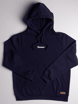 POLERON AZUL MARINO CON GORRO HOOMAU