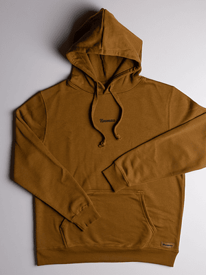 POLERON CAMEL CON GORRO HOOMAU