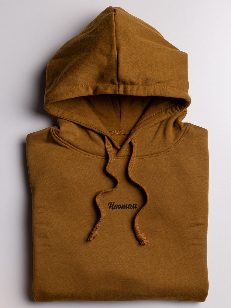 POLERON CAMEL CON GORRO HOOMAU 2