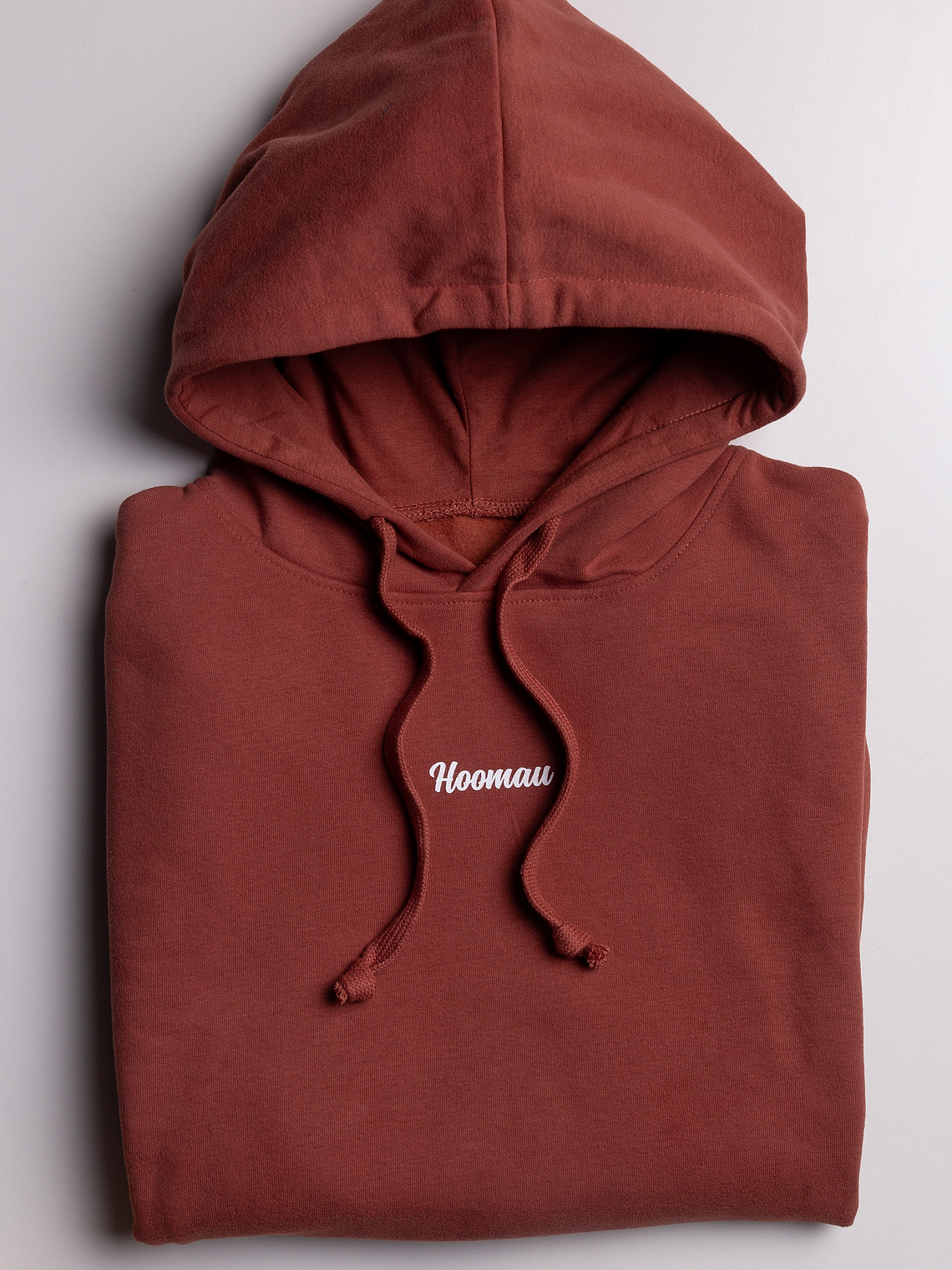 POLERON LADRILLO CON GORRO HOOMAU 2