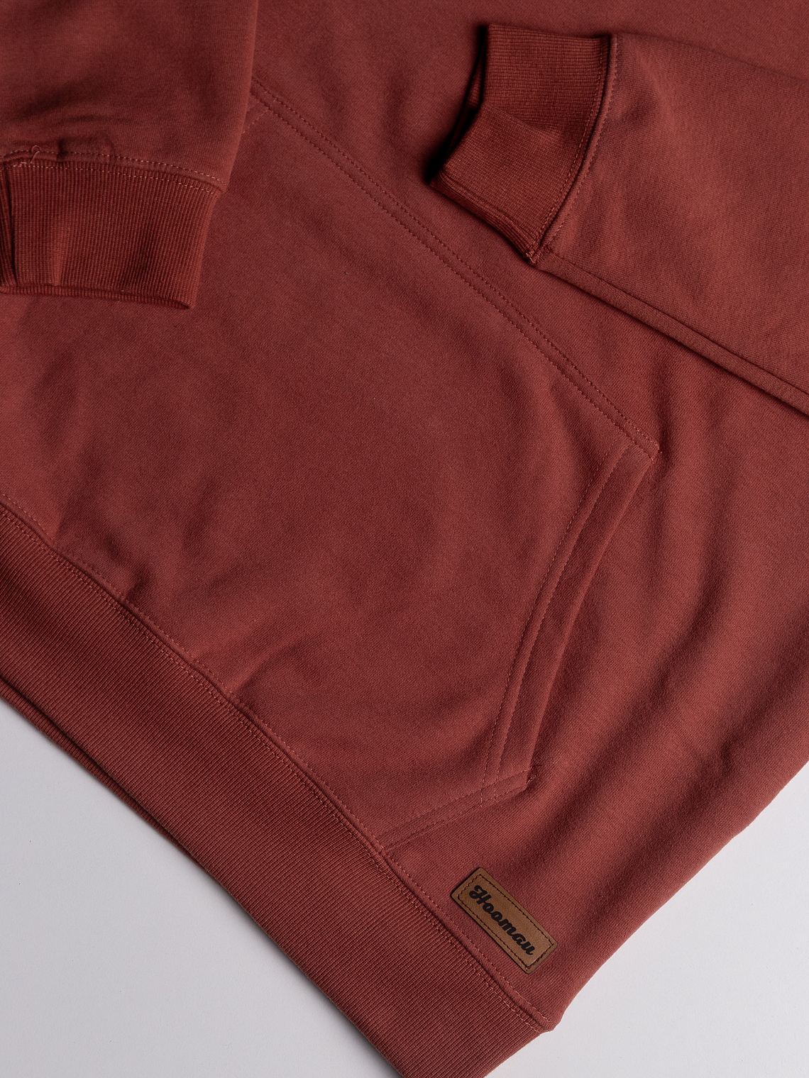 POLERON LADRILLO CON GORRO HOOMAU 3