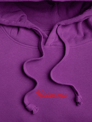 POLERON LILA CON GORRO HOOMAU