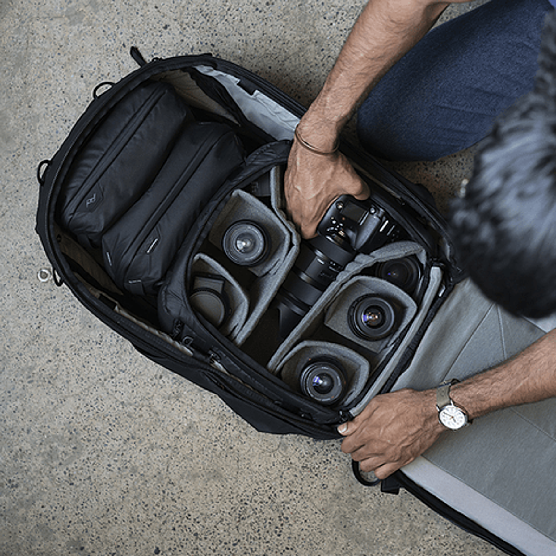 Bolso Peak Design Camera Cube para Travel Backpack Small