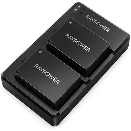 Baterías de litio Ravpower Fujifilm NP-W126S Kit 2x con Cargador USB