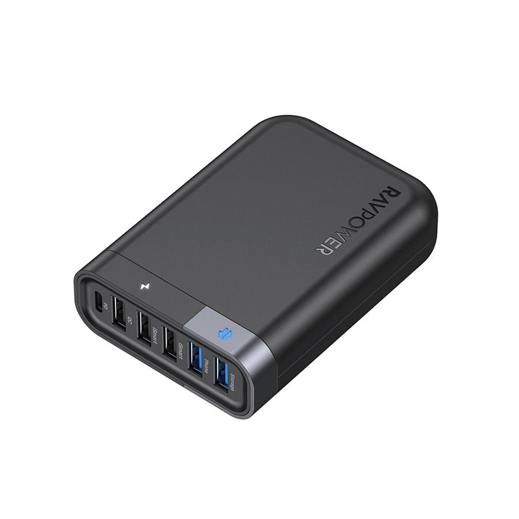 Cargador Filehub USB-C 60W con 6 Puertos RAVpower