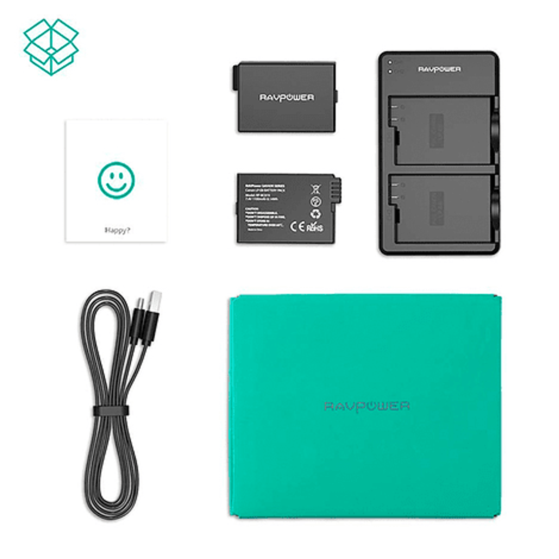 Batería Reemplazo Canon LP-E8 Kit 2x con Cargador USB