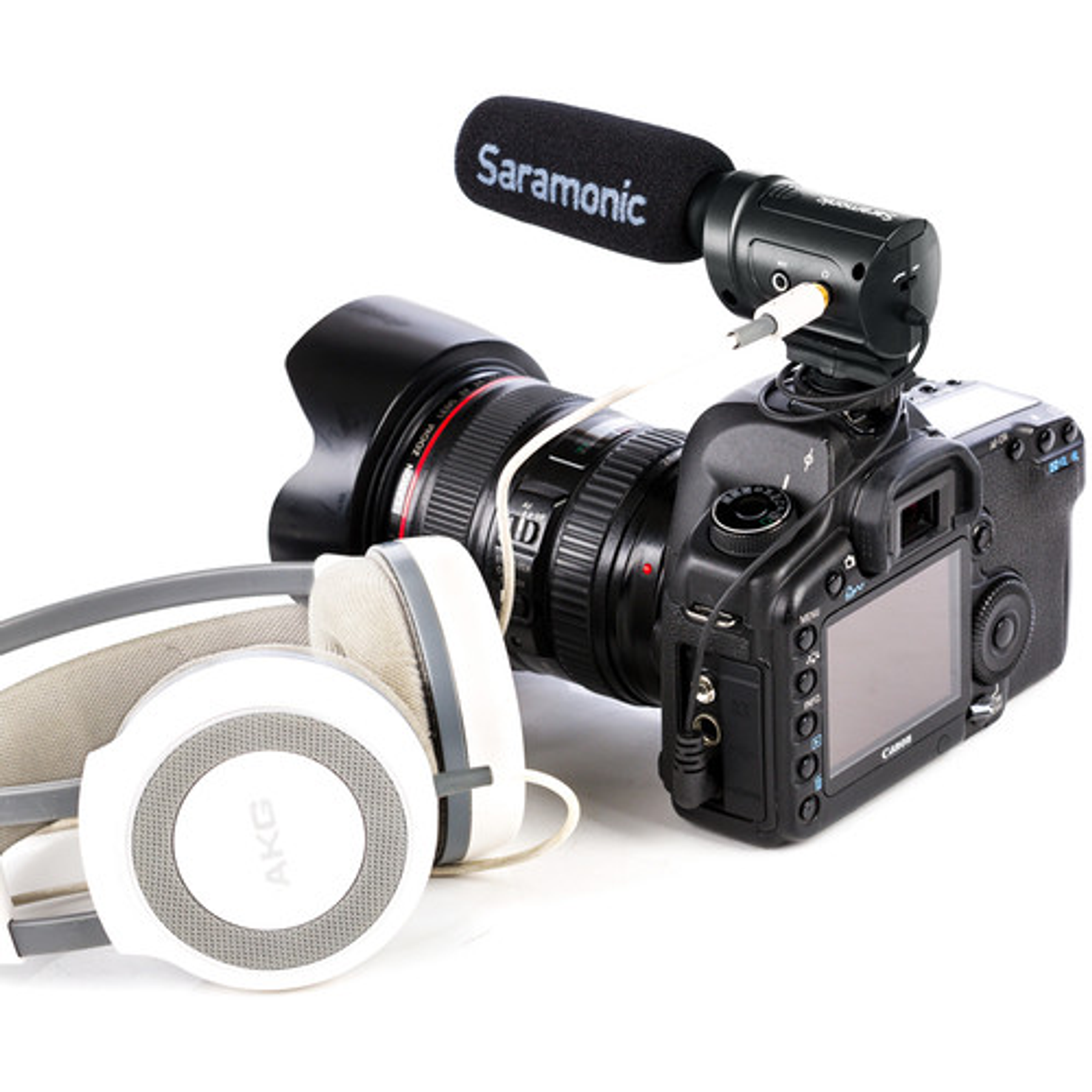 Saramonic SR-M3 Mini micrófono de condensador direccional con montaje de choque integrado