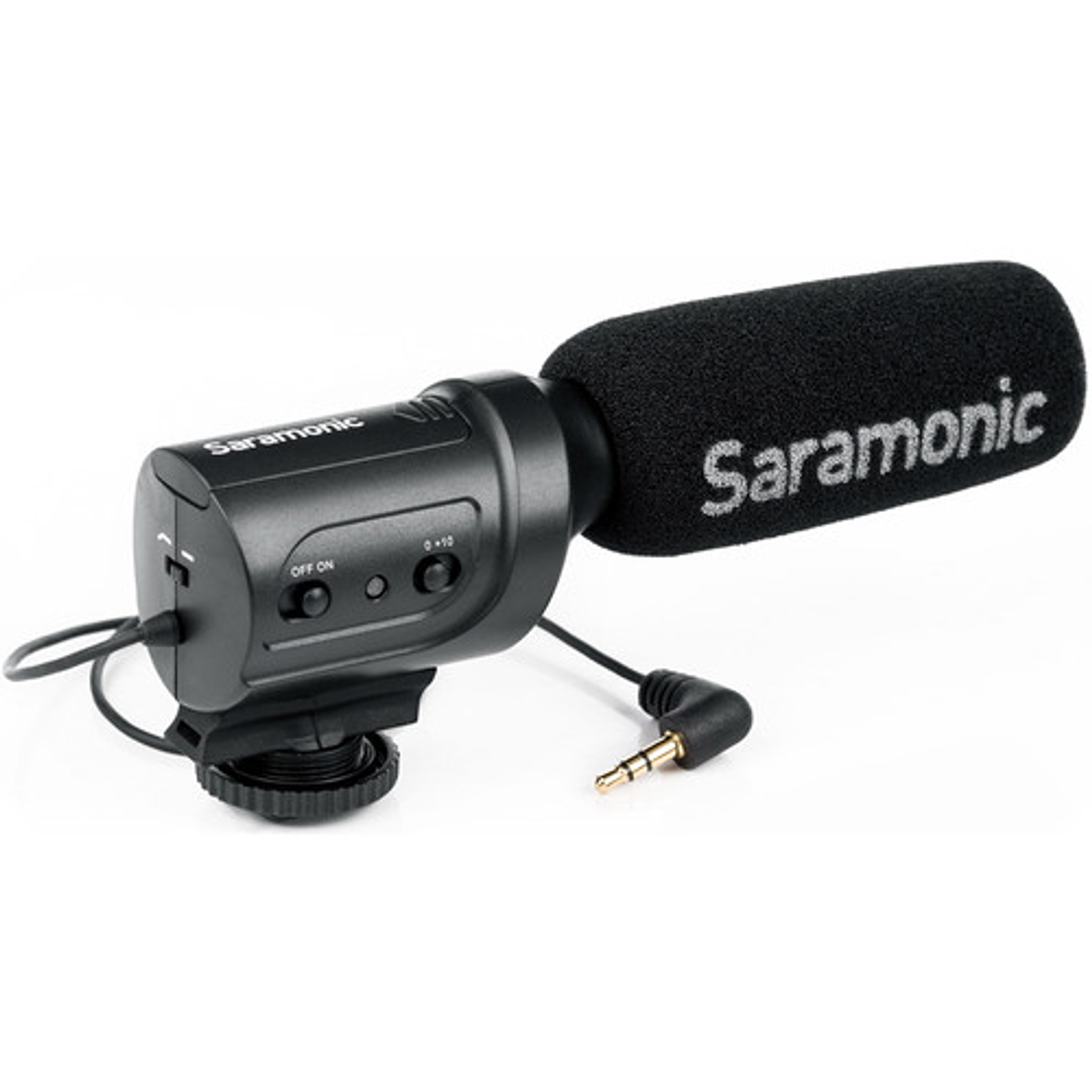 Saramonic SR-M3 Mini micrófono de condensador direccional con montaje de choque integrado