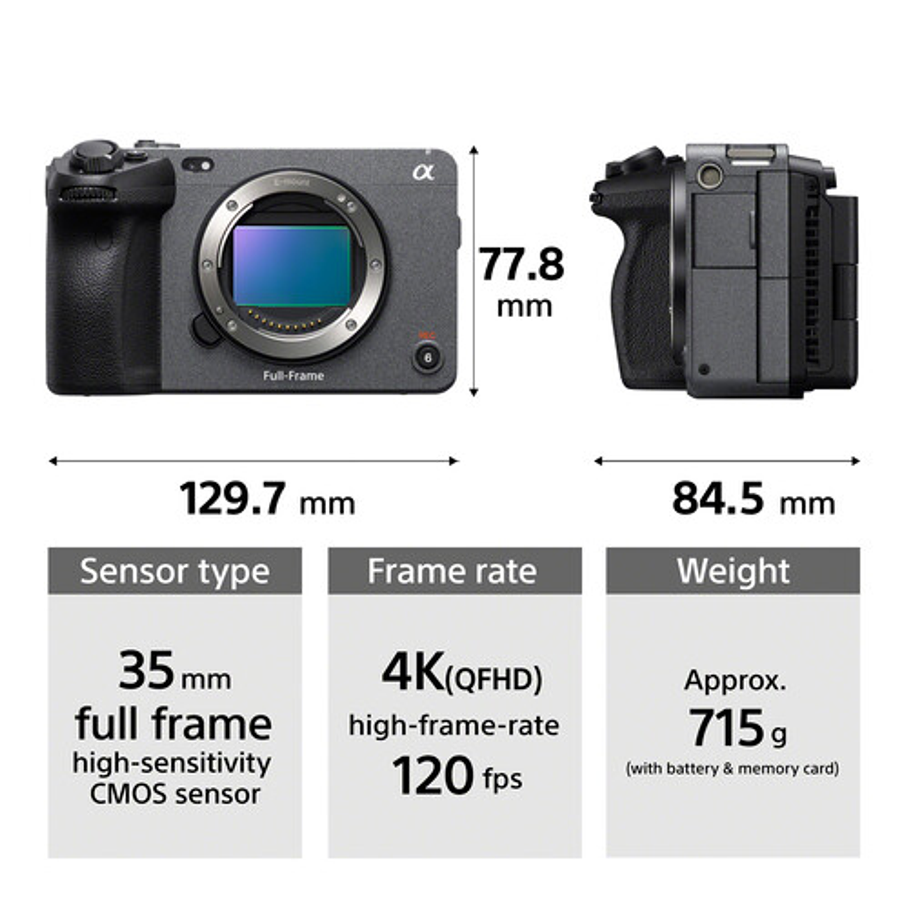 Sony FX3 Full Frame Body 