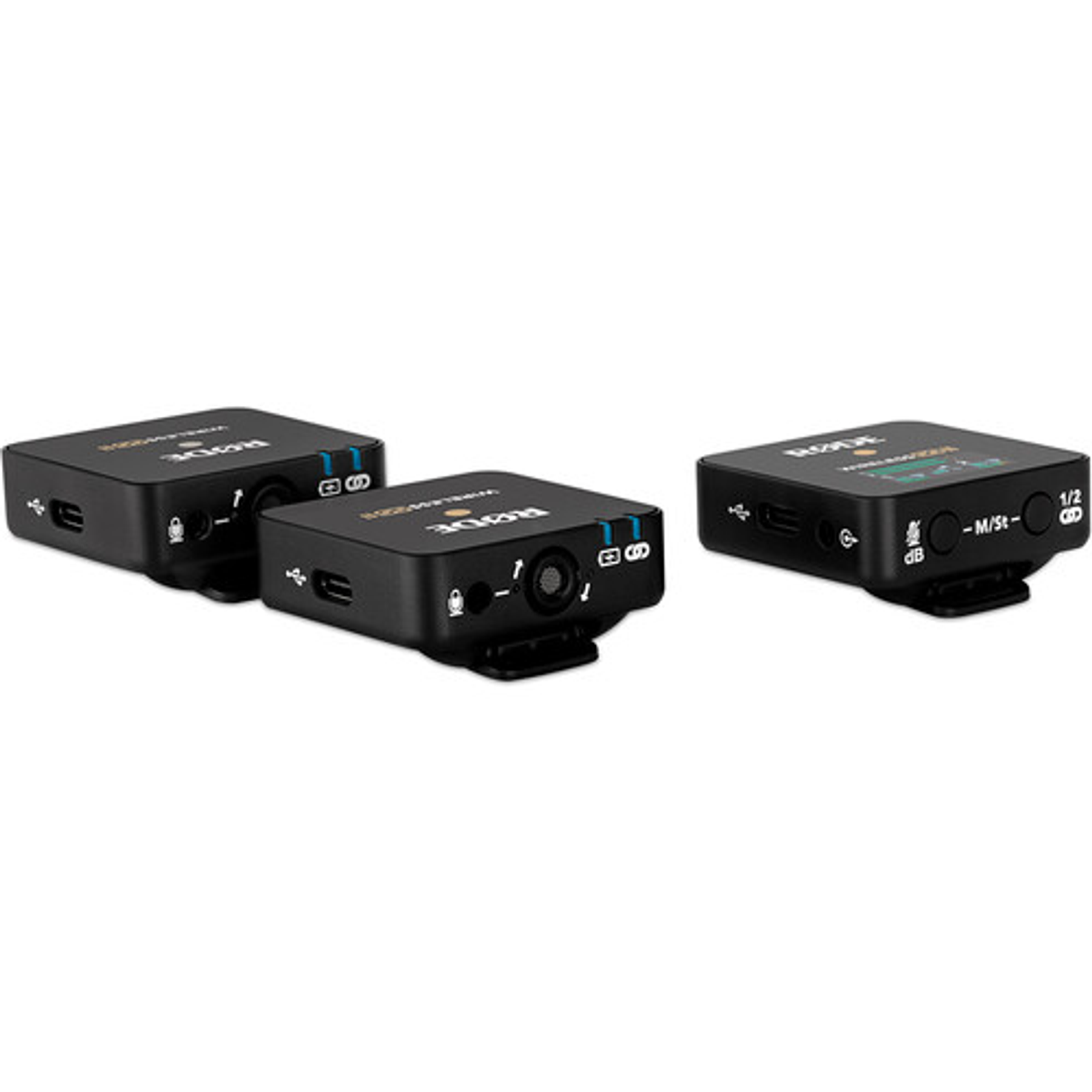 Sistema/grabadora inalámbrica digital compacta Rode Wireless GO II para 2 personas (2,4 GHz, negro)