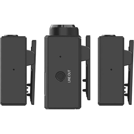 Sistema de micrófono inalámbrico digital compacto para 2 personas Hollyland LARK 150 (2,4 GHz, negro)