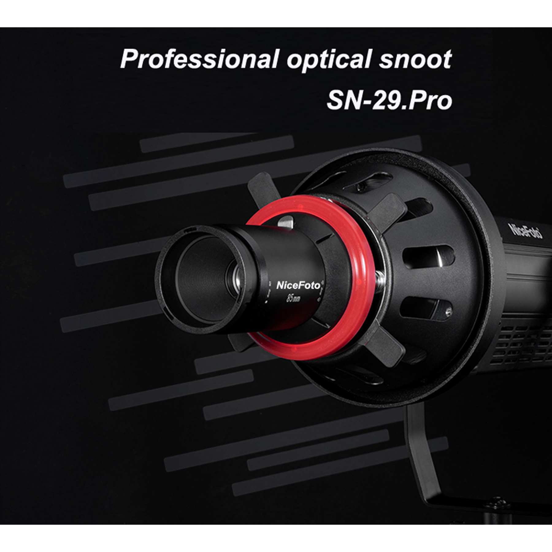 Nicefoto Kit Snoot Optico con montura S SN-29