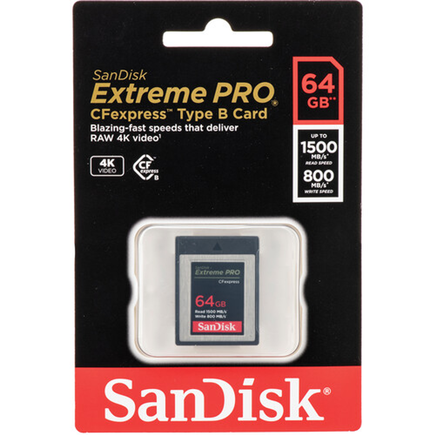 Tarjeta Extreme Pro® CFexpress® Card Type B 1700MB/s - 1400MB/s