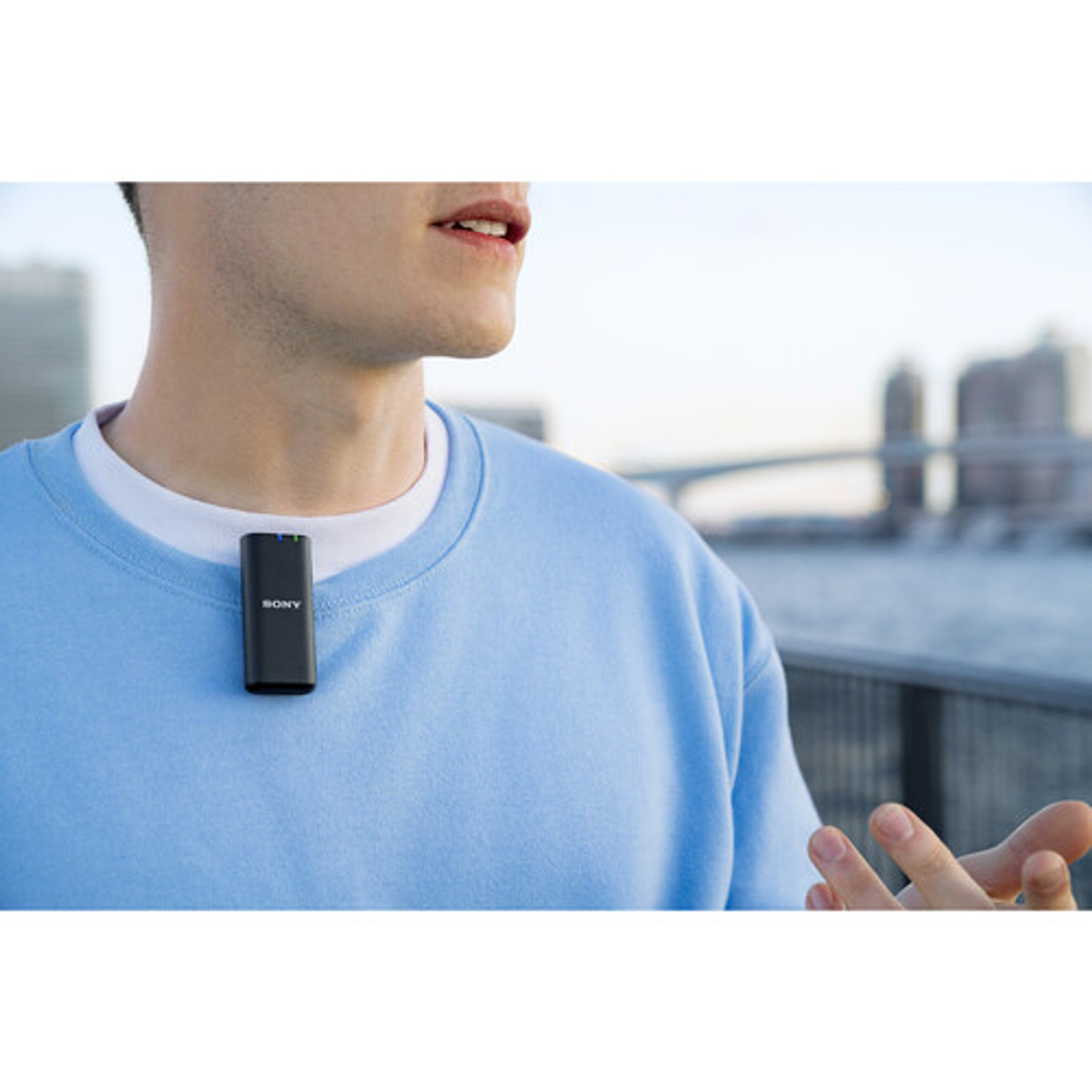 Sony ECM-W2BT Sistema de micrófono inalámbrico Bluetooth digital con montaje en cámara 