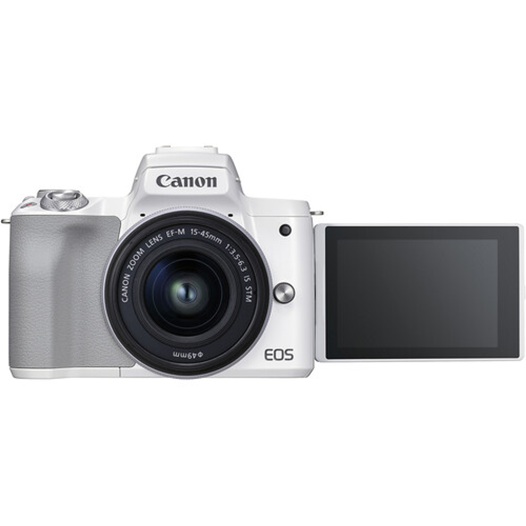 Canon EOS M50 Mark II Blanca + EF-M 15-45mm f/3.5-6.3 IS STM + EF-M 55-200mm f/4.5-6.3 IS STM