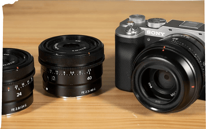El trío compacto de Sony: las lentes G de 24, 40 y 50 mm