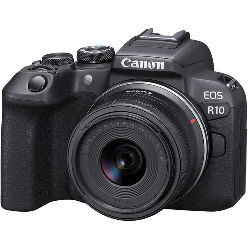 Canon Mirrorless EOS R10 con lente de 18-45mm f4.5-6.3 IS STM